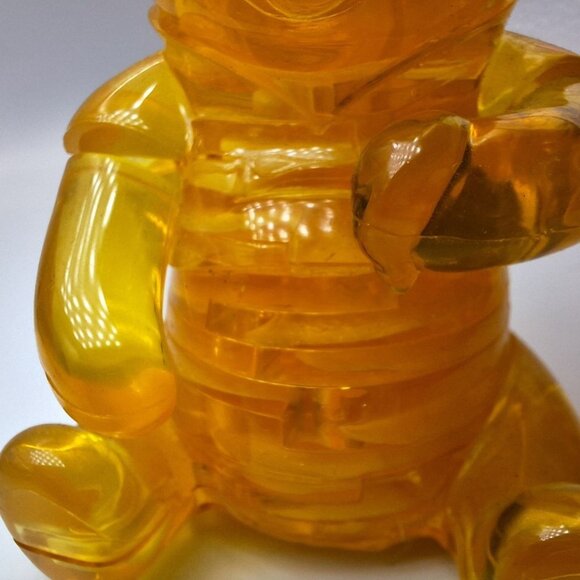Disney Winnie Pooh Crystal Puzzle 3D Yellow Hunny Stacking 4 Inch No Box Honey - Picture 6 of 11